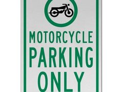 Motorcycle Parking Only Sign